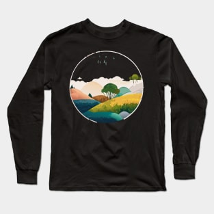 a nature-inspired t-shirt design featuring serene landscapes and wildlife. Utilize a soft color palette and intricate details to capture the beauty of the outdoors, tipseason2 Long Sleeve T-Shirt